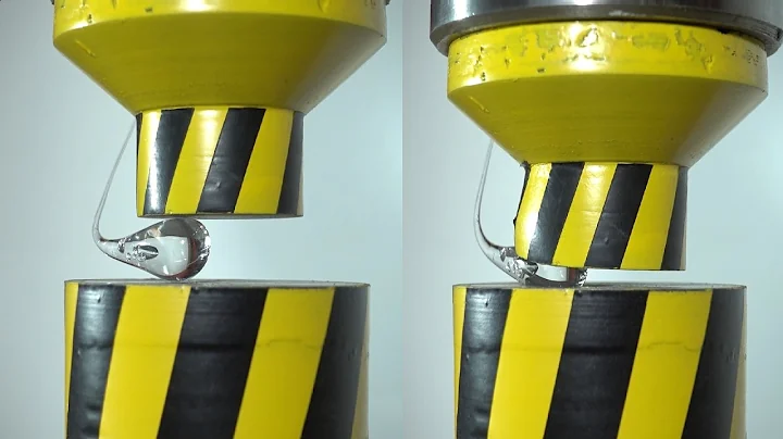 HYDRAULIC PRESS AND THE STRONGEST GLASS, RUPERT'S DROP
