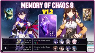 Memory of Chaos 8 - E0 Seele E2 Sushang Gameplay Full Stars v1.2