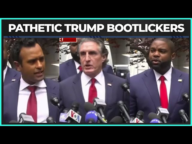 Pathetic Republicans Show Up To Court To Bootlick For Trump