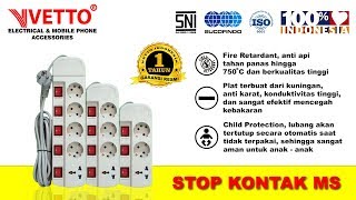 VETTO Stop Kontak MS3 - 3m SNI