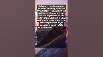 Threads of Life: Embracing the Tapestry of Existence