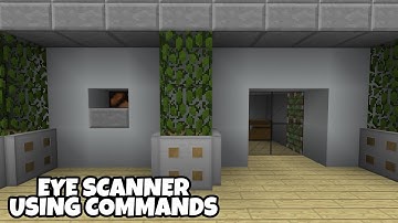 WORKING EYE SCANNER USING COMMANDS in Minecraft Bedrock!!!