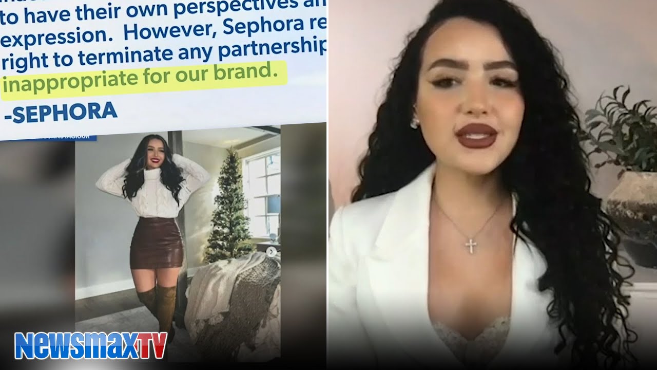 Beauty influencer dropped by brand for being conservative? Amanda Ensing on Newsmax TV