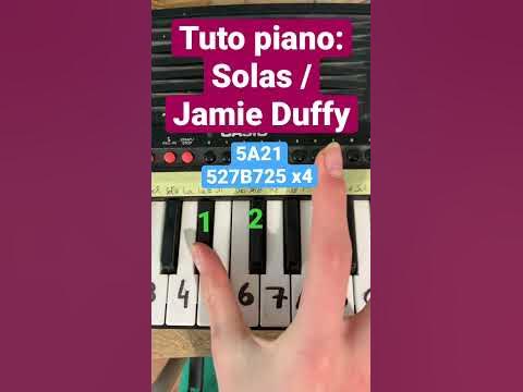 Note au piano facile-Tuto « Solas »de Jamie Duffy #piano # tutoriel #