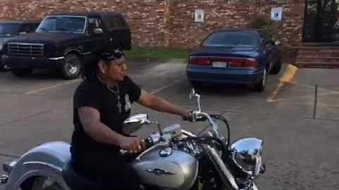 New motorcycle learning to drive