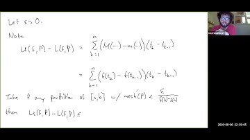 Lecture 25.1 - Classes of Integrable Functions