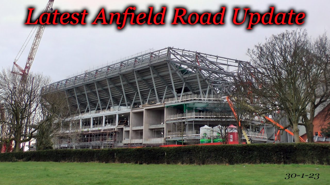 Latest Look at The Anfield Road Expansion Project at LFC