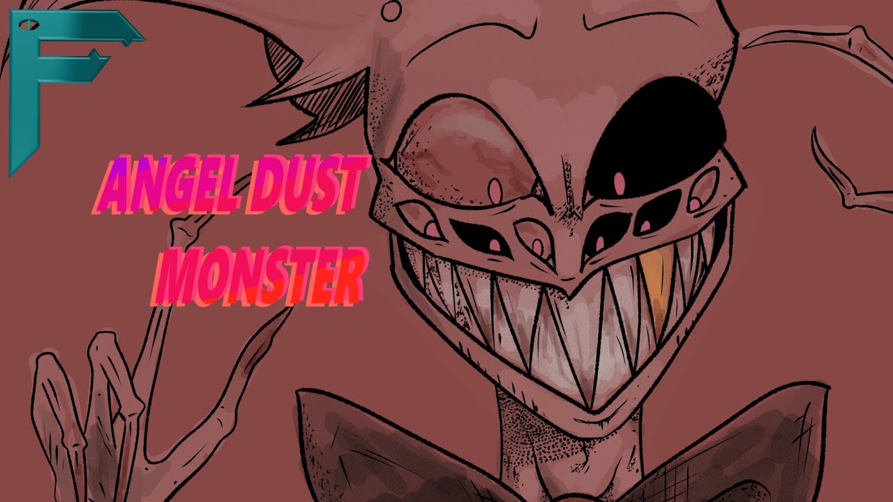 Angel Dust as a Monster (Speedpaint)
