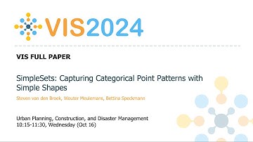 SimpleSets: Capturing Categorical Point Patterns with Simple Shapes - Fast Forward | VIS 2024