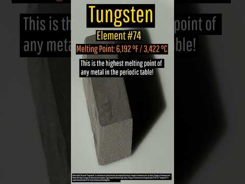 Video: Bruker tungsten lett?