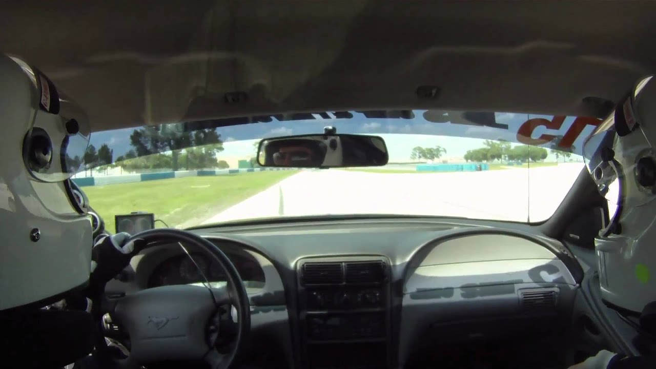 JMS Road Race Car with Chris Johnson driving, Sebring 2010 (in car ...
