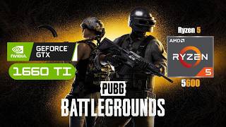 PUBG Ryzen 5 5600   GTX 1660 TI Benchmark 1080p Quality PlayerUnknown's Battlegrounds