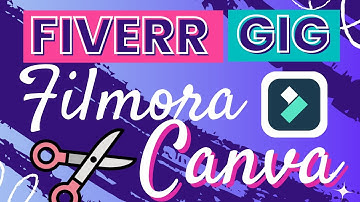 How To Create Gig In Fiverr With Filmora And Canva