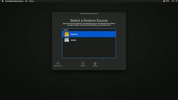 How to restore MacOS on an Apple M series computer using a time machine backup.