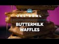 How to make onebowl buttermilk waffles