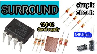 jrc 4558ic surround board circuit #malayalam #circuit #electronic #amplifier #sarvice