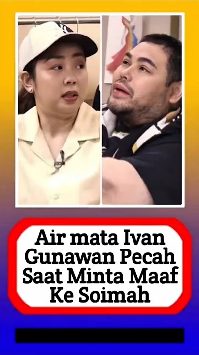 Ivan Gunawan's tears broke when he apologized to Soimah #alasyinews #raffinagita #artisfamily