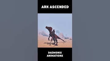 Ark Ascended - Daemonis Animations  #dinosaur #arksurvivalascended #arksurvivalevolved #gaming #dino