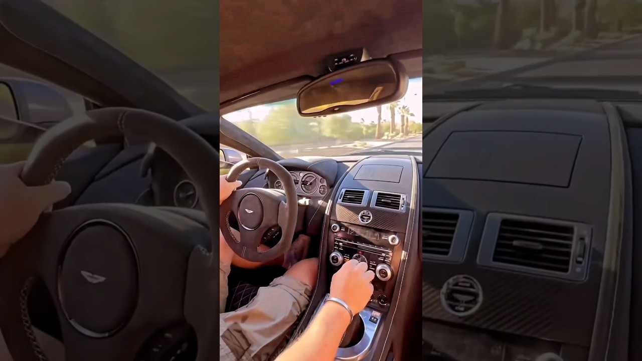 AMAZING ACCELERATION ASTON MARTIN V12