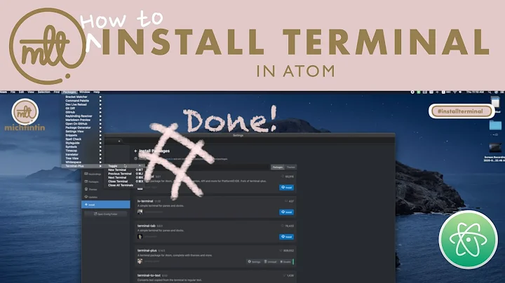 How to set up Terminal in Atom