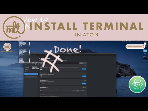 How to set up Terminal in Atom