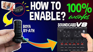 HOW TO ENABLE BOYA BY-A7H TO 100% FULLY WORK WITH THE SOUNDCARD V8 | FULL SET UP