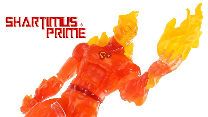 Marvel Legends Human Torch Walgreens Exclusive Fantastic Four Hasbro Action Figure Toy Review