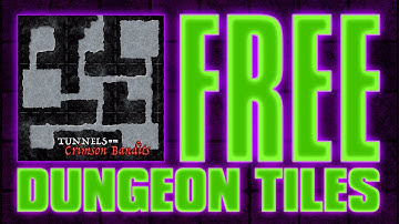 Free Map Tiles (#2) from Master Set(s) | RPG Miniatures Terrain | Dungeon Tiles for Tabletop Gaming