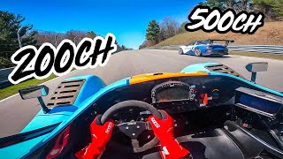 Porsche 991 GT3 Cup 500ch VS Radical SR3 200ch | David contre Goliath