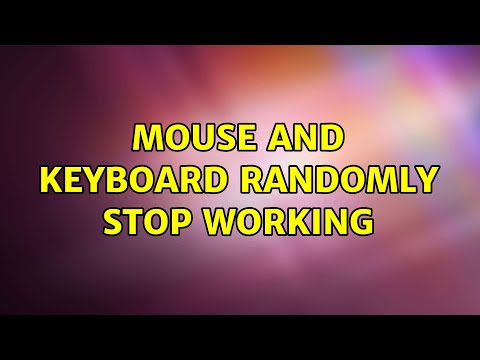 Mouse and keyboard randomly stop working 2 Solutions