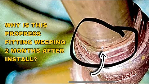 I Found 2 Month Old Propress Fitting Leaking - Why is it Happening?