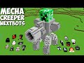 SURVIVAL BEST NEXTBOTS COMPILATION inside SECRET MECHA CREEPER in Minecraft Gameplay Coffin Meme