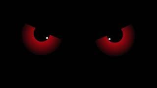 Halloween VJ Loop - Creepy Animated Blinking Eyes in Dark