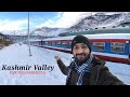 Kashmir Valley Train Journey Switzerland of India | Train Journey in Snowfall -5°C