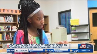 Crossett Middle School student selected to compete at Scripps National Spelling Bee