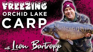 ICE COLD CARPING ? LEON BARTROPP AT ORCHID LAKE