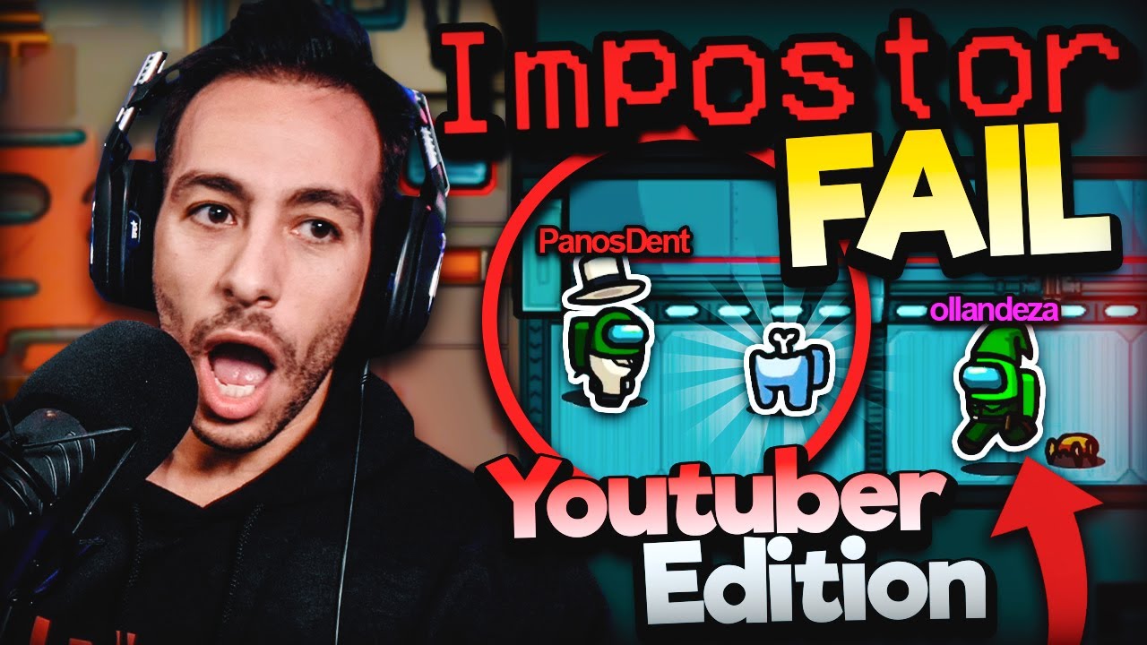 -200 IQ PLAYS ΩΣ IMPOSTOR ΣΤΟ AMONG US ΜΕ YOUTUBERS ΑΛΛΑ....