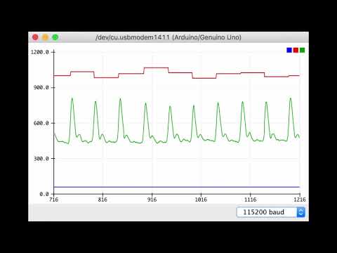 Pulse Sensor Amped Arduino Serial Plotter