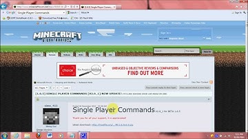 Install Single Player Comands - Minecraft 1.3.2