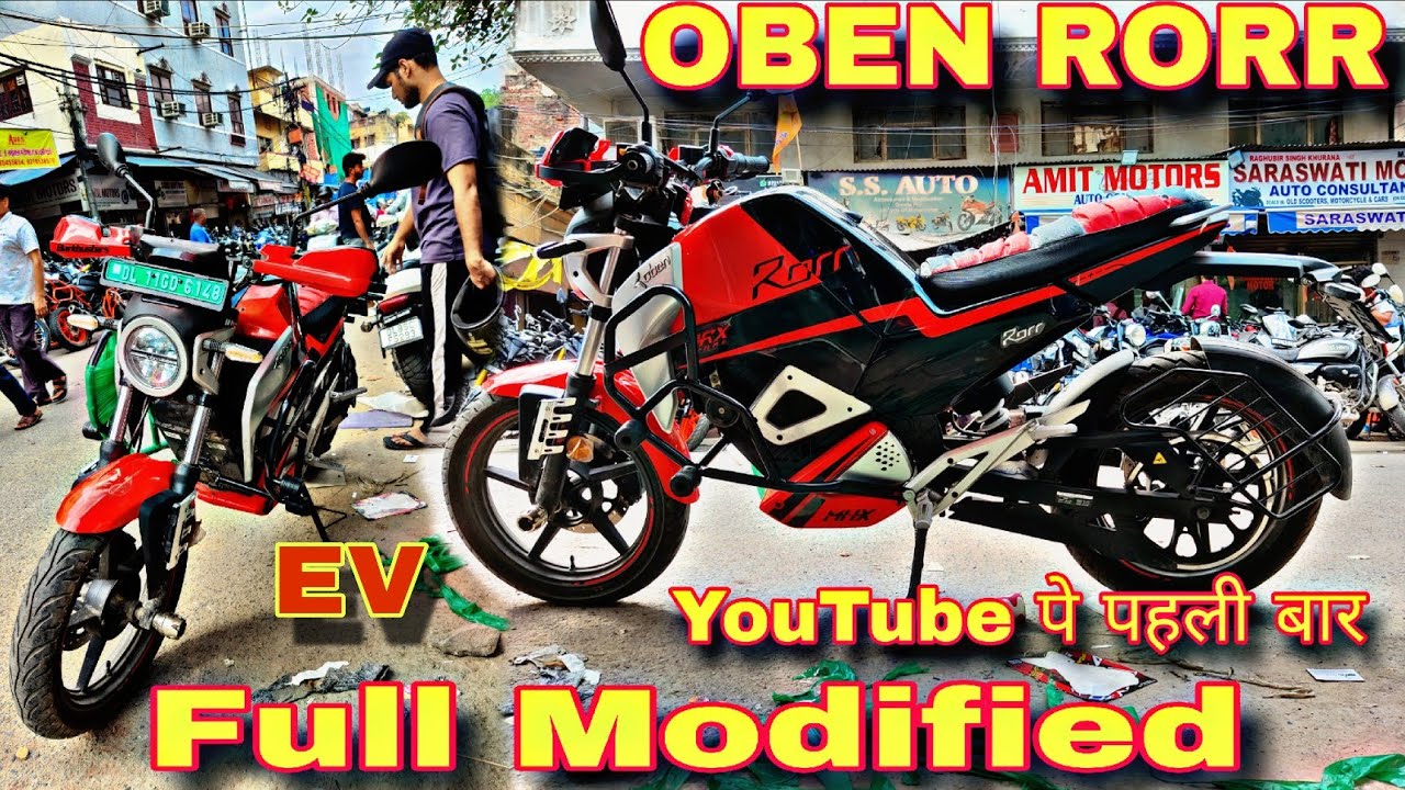 OBEN RORR 😎 YouTube पे पहली बार Modified 💯 Crash Guard, Hand Guard, Fog ...