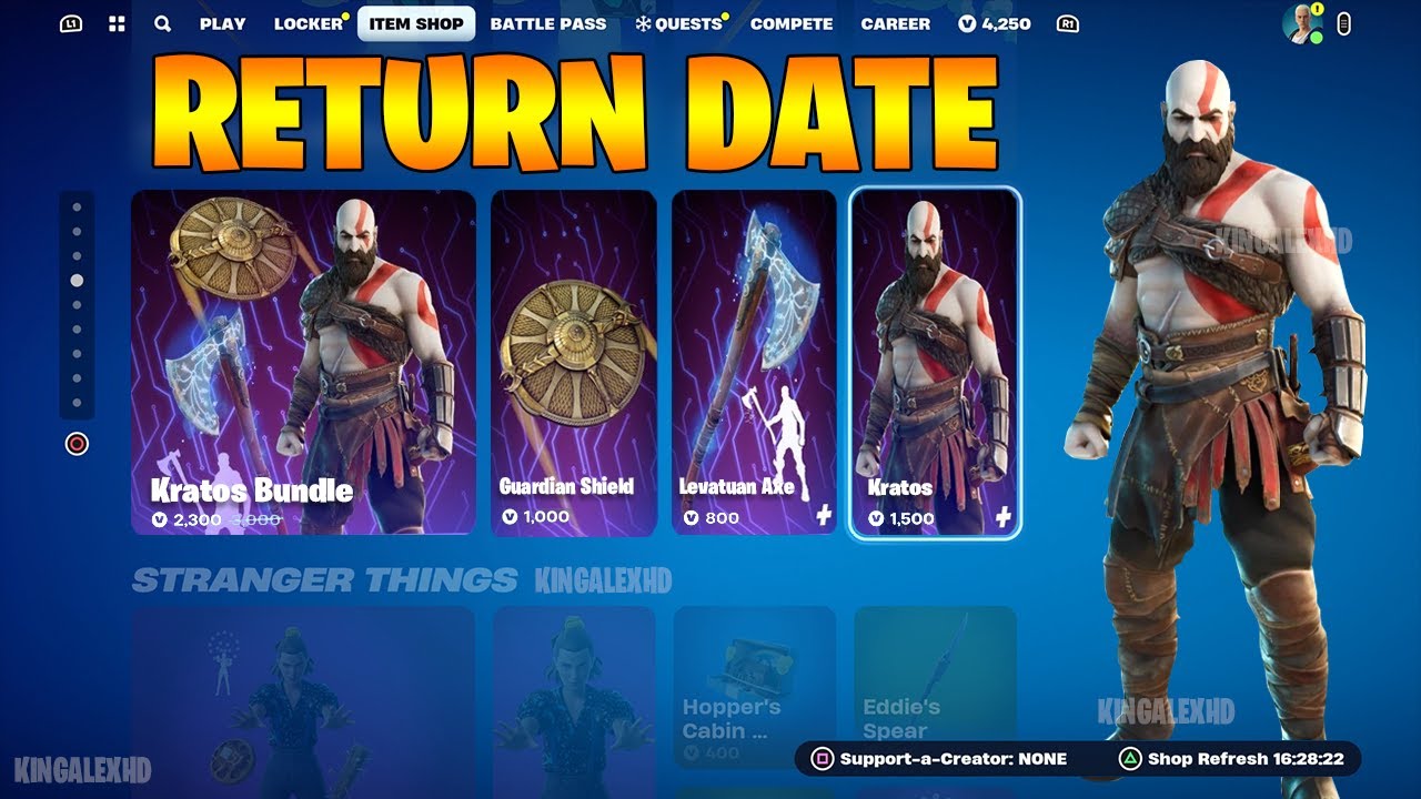 Wann Kommt Kratos Wieder In Den Shop NEW KRATOS RETURN RELEASE DATE ITEM SHOP in Fortnite 2024! - YouTube