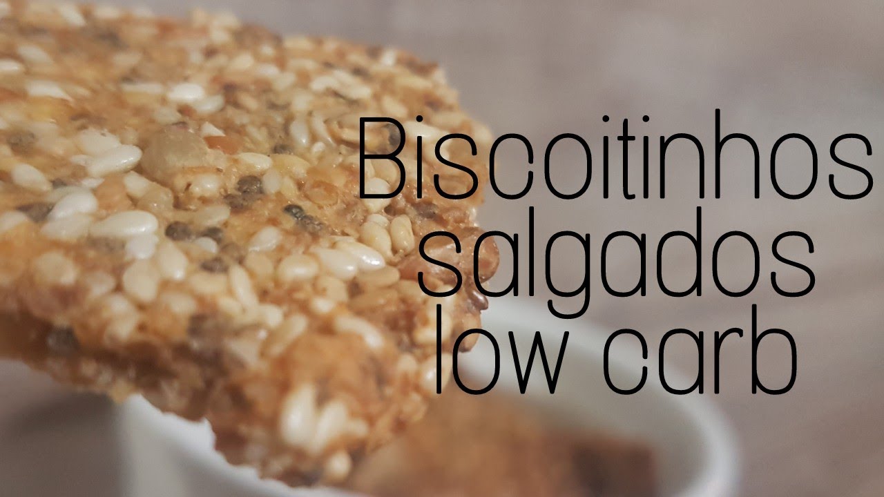 RECEITA BISCOITO SALGADO LOW CARB FUNCIONAL CREAM CRACKER SEM GLÚTEN