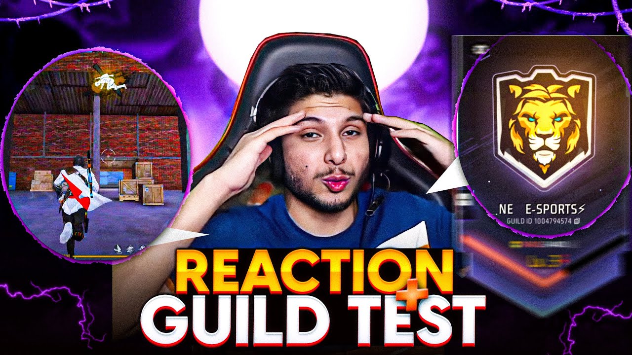 GUILD TEST + REACTION YOUR GAMEPLAY 1 VS 1 , 1 VS 4 #nonstopgaming #freefirelive