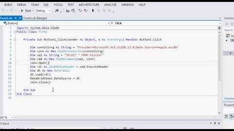 Visual Basic - ADO.NET