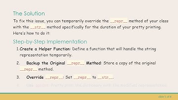 How to Pretty Print Python Dictionaries with Custom Object Representations