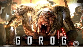 Starkiller's Epic Fight Against Giant Creature The Gorog | Star Wars Force Unleashed II