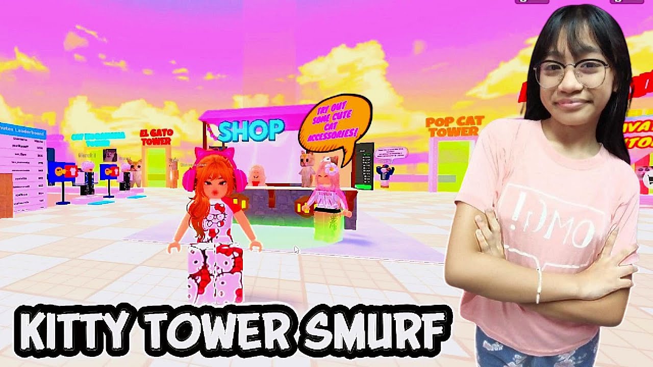 NAG PLAY AKO NG TOWER GUYS  DITO SA KITTY TOWER SMURF | Roblox |