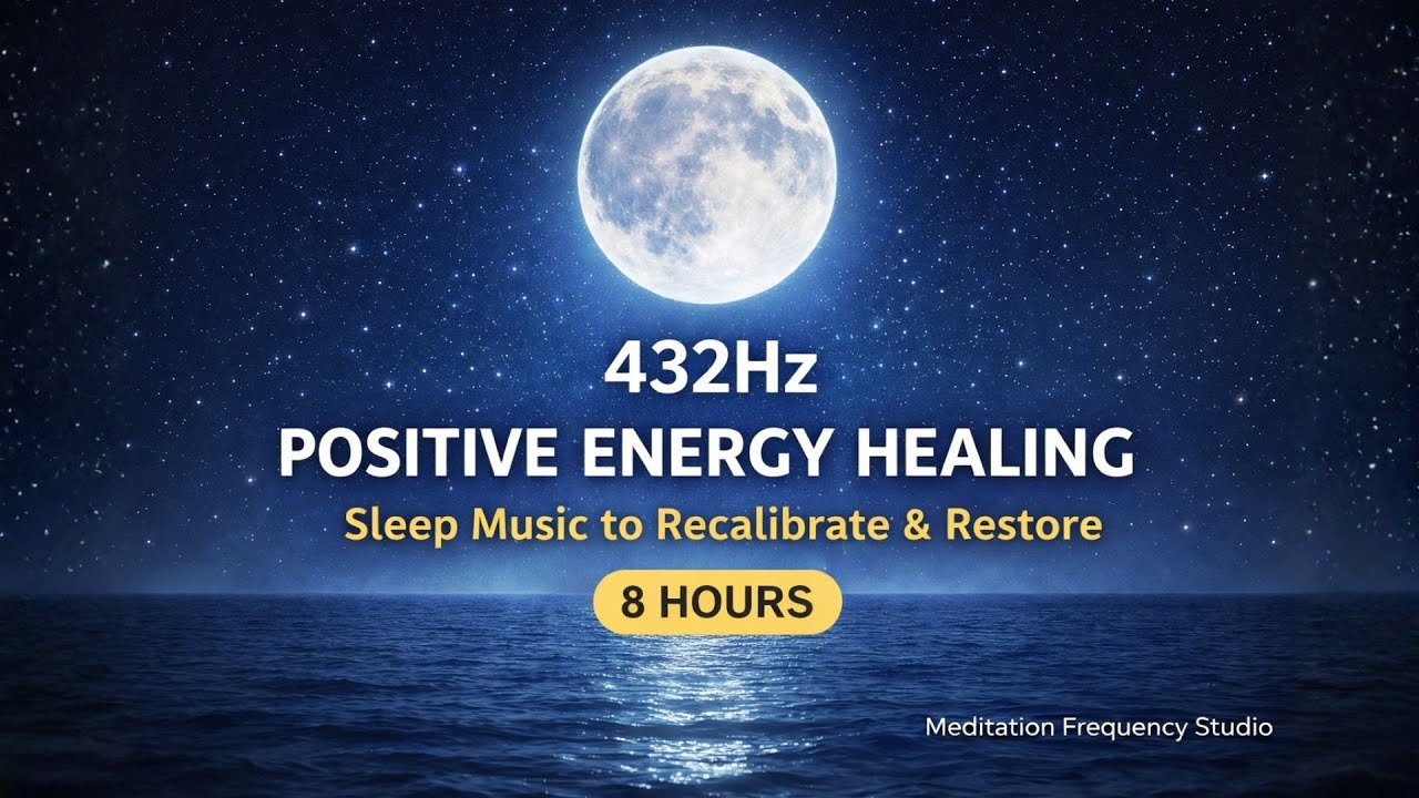 8 Hour 432Hz Healing Frequency | Deep Sleep, Cell Repair, Raise Vibration | Solfeggio Sleep Music