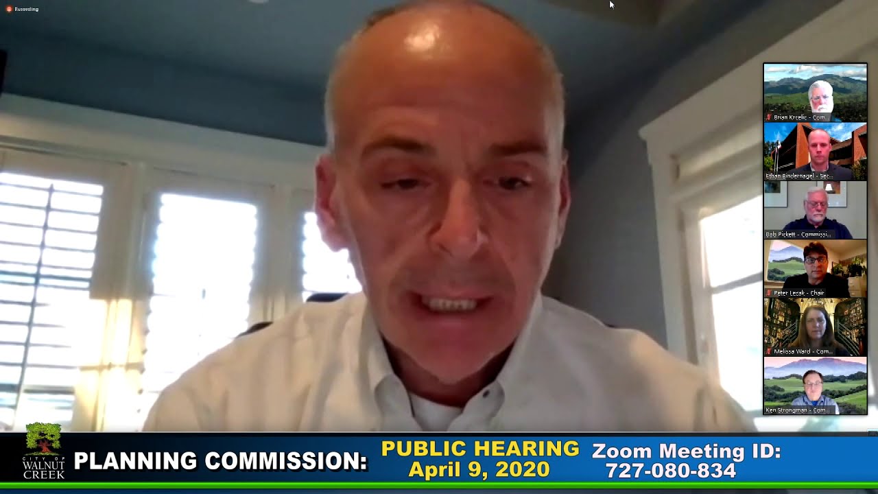 Walnut Creek Planning Commission April 9, 2020 YouTube
