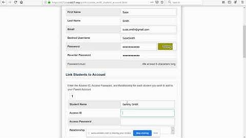 PowerSchool: Creating an Account